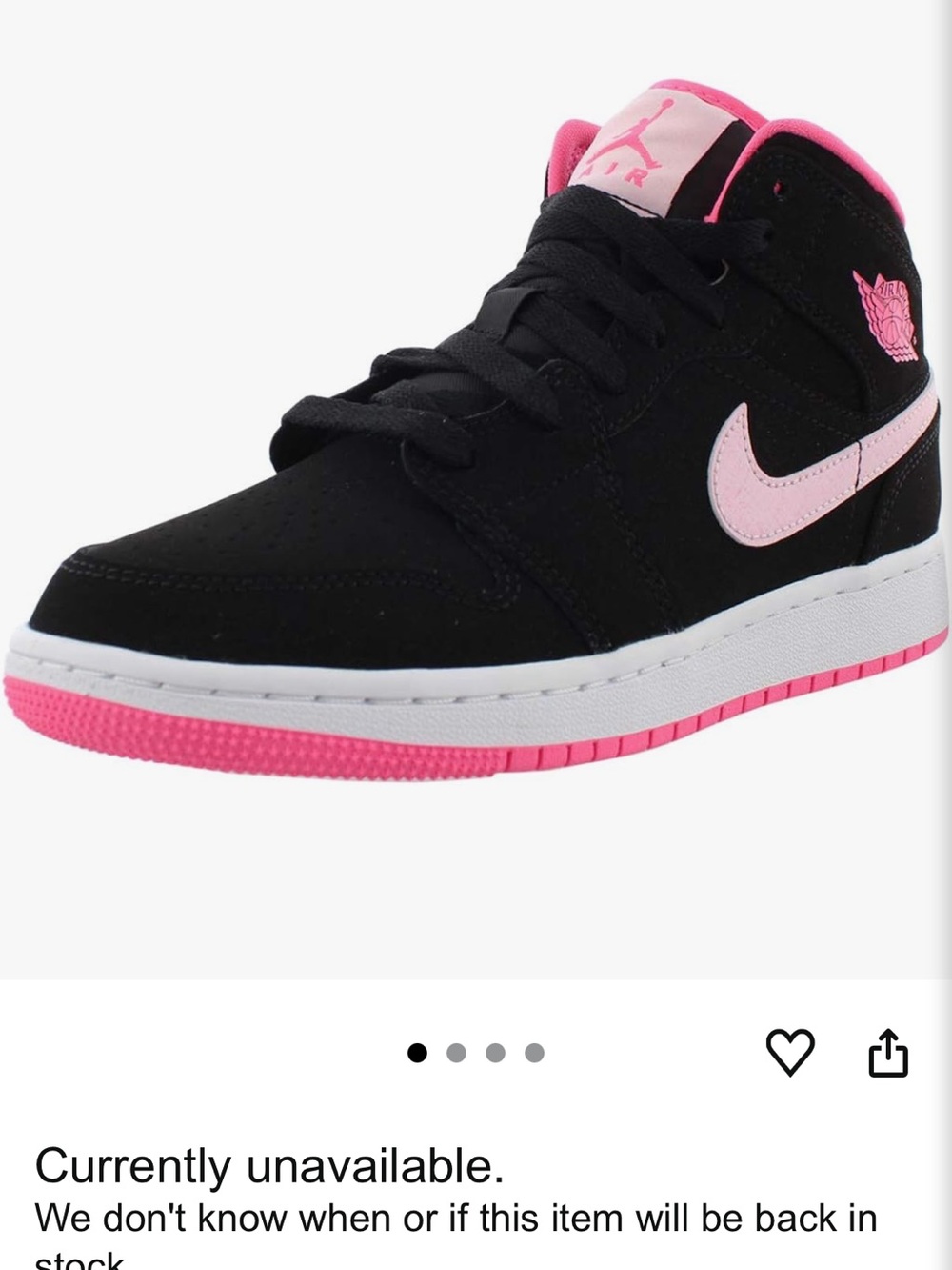 Jordan Air 1 Mid GS - Picture 3 of 5